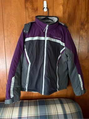 Power Sports Choko Design Grey Fleece Jacket
